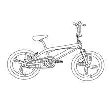 Desenho de uma Bicicross para colorir