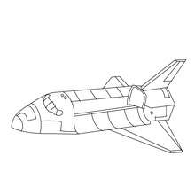 Desenho de um foguete para colorir online