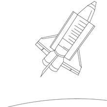 astronave, Desenho de uma nave espacial para colorir online