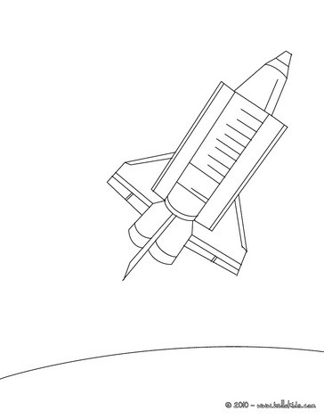 Desenhos para colorir de desenho de uma nave espacial para colorir online  