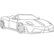 Desenho da equipe Scuderia Ferrari de Fórmula 1 para colorir