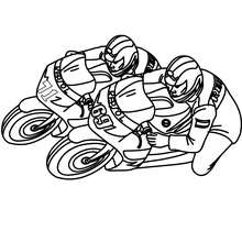 Desenhos para colorir de desenho de uma moto esportiva para colorir online  