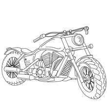 Desenho de Corrida de moto para colorir - Tudodesenhos