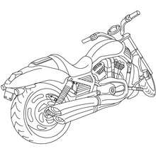 motocicleta, Uma Harley Davidson para colorir