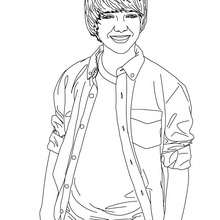 Desenho do cantor de música pop, Greyson Chance para colorir