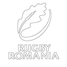 Desenho do time de Rugby da Romênia para colorir