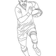 Desenhos para colorir de desenho de um jogo de rugby para colorir