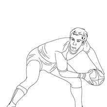 Desenho do jogador de Rugby MORGAN PARRA para colorir