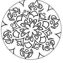 Desenho de Mandala flor oriental para Colorir - Colorir.com