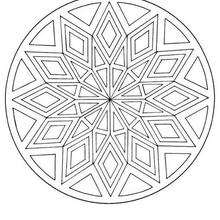 Mandala  com um diamante perfeito