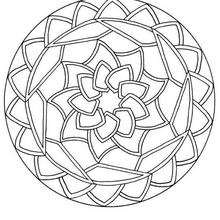 Desenhos de Mandala para colorir, jogos de pintar e imprimir