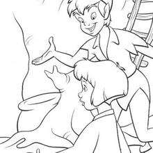 Peter Pan com a Wendy