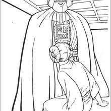 Darth Vader com a princesa Leia