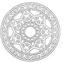 Desenho de Mandala para colorir  Desenhos para colorir e imprimir gratis