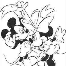 Mickey com a Minnie