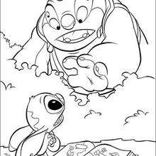 Desenhos para colorir de lilo e stitch 