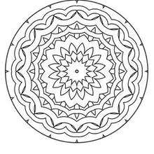 Desenho de Mandala Gratuito para colorir