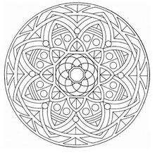 Lindo Mandala GRATIS para colorir