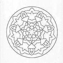 Desenho de Mandala pétalas para Colorir - Colorir.com