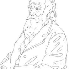 Desenho da CHARLES DARWIN para colorir
