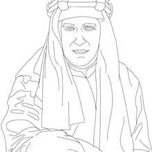 Desenho da LAWRENCE DA ARÁBIA para colorir