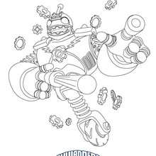 Desenho do BOUNCER para colorir Skylanders Giants