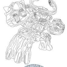 Desenho do TREEREX para colorir Skylanders Giants