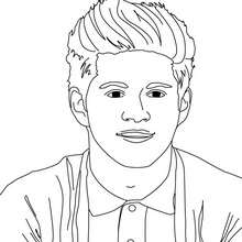 Desenho do Niall Horan para colorir
