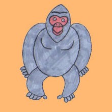 Como desenhar um gorila