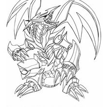 Desenho do Dragão de Metal Negro para colorir