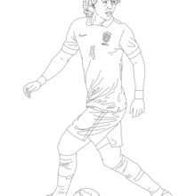 Desenhos para colorir de desenho de um jogo de futebol para