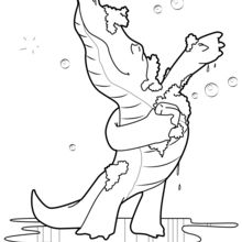 Crocodilo no chuveiro