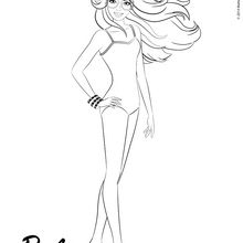 Desenhos para colorir, desenhar e pintar : Desenhos para colorir, barbie em  bikini