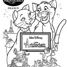 Imagem de Aristochats para descarregar e colorir - Aristochats - Just Color  Crianças : Páginas para colorir para crianças