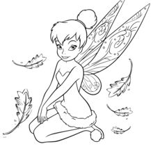 Desenhos para imprimir e pintar da Tinker Bell