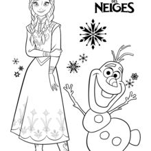 Desenho de Olaf de Frozen para colorir  Desenhos para colorir e imprimir  gratis