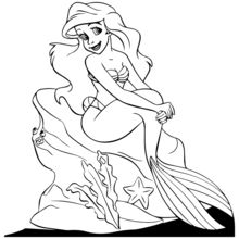 Desenho de Princesa sereia para Colorir - Colorir.com