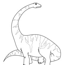 Desenho de Dinossauro Diplodoco pintado e colorido por Daviname o dia 23 de  Julho do 2015