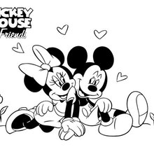 Impressão de Minnie e Mickey
