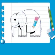 Vídeo de como desenhar um ELEFANTE