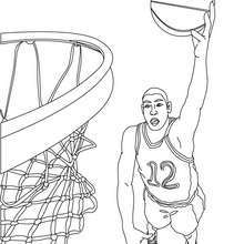 Bola de basquete para colorir - Imprimir Desenhos