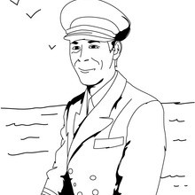 Desenho de um marinheiro para colorir