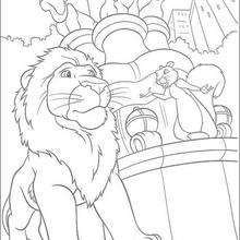 Samson o leão pai, para colorir