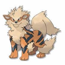 Desenho do pokémon de fogo Arcanine para colorir