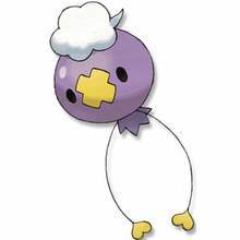 Desenho do Drifloon, um Pokémon tipo balão para colorir