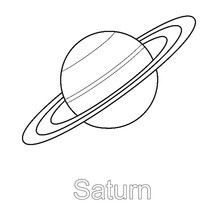 Colorir o planeta Saturno