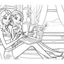 Barbie: Veja lindos desenhos para colorir com belos vestidos