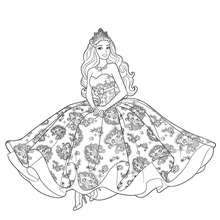 Desenhos para colorir: Barbie princesa