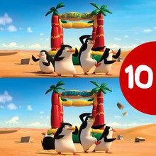 Jogos das diferenças: Os Pinguins de Madagascar