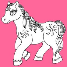 Desenho de Cabeça de cavalo para colorir